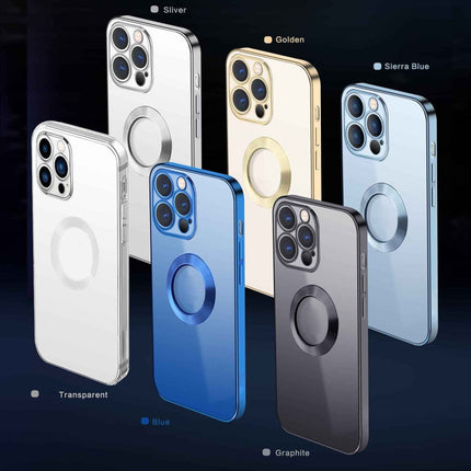 9D Electroplated Edge Metal Ring Clear PC + TPU Shockproof Case, For iPhone 12 Pro, For iPhone 12 Pro Max, For iPhone 11, For iPhone 11 Pro Max