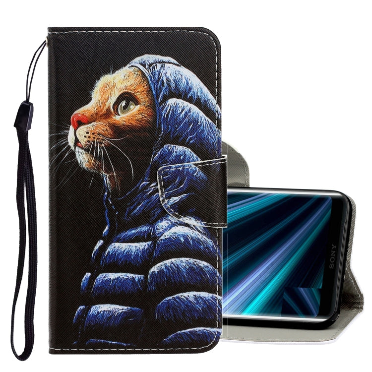 3D Colored Drawing Horizontal Flip PU Leather Case with Holder & Card Slots & Wallet, For Sony Xperia 20