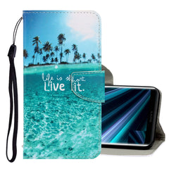 3D Colored Drawing Horizontal Flip PU Leather Case with Holder & Card Slots & Wallet, For Sony Xperia 20