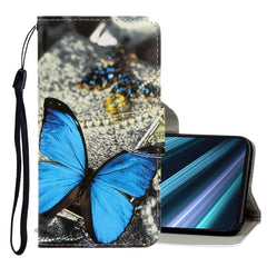 3D Colored Drawing Horizontal Flip PU Leather Case with Holder & Card Slots & Wallet, For Sony Xperia XZ4