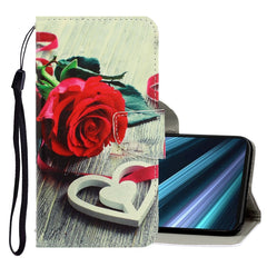 3D Colored Drawing Horizontal Flip PU Leather Case with Holder & Card Slots & Wallet
