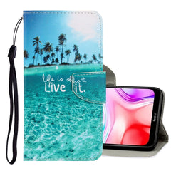 3D Colored Drawing Horizontal Flip PU Leather Case with Holder & Card Slots & Wallet, For Xiaomi Redmi 8