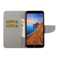 3D Colored Drawing Horizontal Flip PU Leather Case with Holder & Card Slots & Wallet, For Xiaomi Redmi 7A