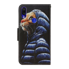 3D Colored Drawing Horizontal Flip PU Leather Case with Holder & Card Slots & Wallet, For Xiaomi Redmi Note 7