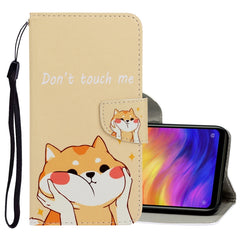 3D Colored Drawing Horizontal Flip PU Leather Case with Holder & Card Slots & Wallet, For Xiaomi Redmi Note 7