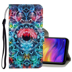 3D Colored Drawing Horizontal Flip PU Leather Case with Holder & Card Slots & Wallet, For Xiaomi Redmi Note 7