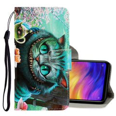 3D Colored Drawing Horizontal Flip PU Leather Case with Holder & Card Slots & Wallet, For Xiaomi Redmi Note 7