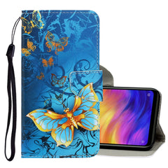 3D Colored Drawing Horizontal Flip PU Leather Case with Holder & Card Slots & Wallet, For Xiaomi Redmi Note 7