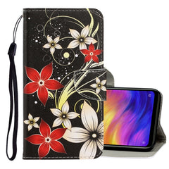 3D Colored Drawing Horizontal Flip PU Leather Case with Holder & Card Slots & Wallet, For Xiaomi Redmi Note 7