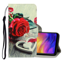 3D Colored Drawing Horizontal Flip PU Leather Case with Holder & Card Slots & Wallet, For Xiaomi Redmi Note 7