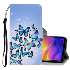 3D Colored Drawing Horizontal Flip PU Leather Case with Holder & Card Slots & Wallet, For Xiaomi Redmi Note 7