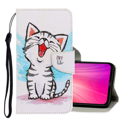 3D Colored Drawing Horizontal Flip PU Leather Case with Holder & Card Slots & Wallet, For Xiaomi Redmi Note 8