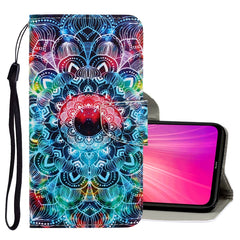 3D Colored Drawing Horizontal Flip PU Leather Case with Holder & Card Slots & Wallet, For Xiaomi Redmi Note 8