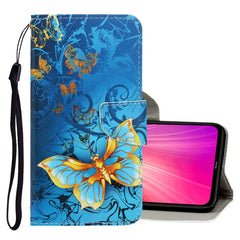 3D Colored Drawing Horizontal Flip PU Leather Case with Holder & Card Slots & Wallet, For Xiaomi Redmi Note 8