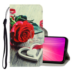 3D Colored Drawing Horizontal Flip PU Leather Case with Holder & Card Slots & Wallet, For Xiaomi Redmi Note 8