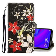 3D Colored Drawing Horizontal Flip PU Leather Case with Holder & Card Slots & Wallet, For Huawei Mate 30 Lite