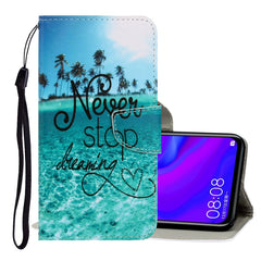 3D Colored Drawing Horizontal Flip PU Leather Case with Holder & Card Slots & Wallet, For Huawei Mate 30 Lite