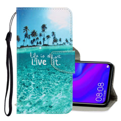 3D Colored Drawing Horizontal Flip PU Leather Case with Holder & Card Slots & Wallet, For Huawei Mate 30 Lite