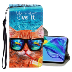 3D Colored Drawing Horizontal Flip PU Leather Case with Holder & Card Slots & Wallet, For Huawei Mate 30 Pro