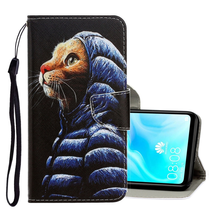 3D Colored Drawing Horizontal Flip PU Leather Case with Holder & Card Slots & Wallet, For Huawei P30 Lite