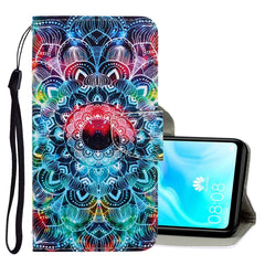 3D Colored Drawing Horizontal Flip PU Leather Case with Holder & Card Slots & Wallet, For Huawei P30 Lite