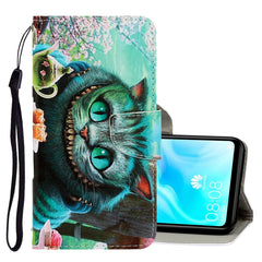 3D Colored Drawing Horizontal Flip PU Leather Case with Holder & Card Slots & Wallet, For Huawei P30 Lite