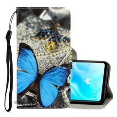 3D Colored Drawing Horizontal Flip PU Leather Case with Holder & Card Slots & Wallet, For Huawei P30 Lite