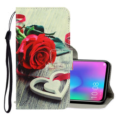 3D Colored Drawing Horizontal Flip PU Leather Case with Holder & Card Slots & Wallet, For Huawei Honor 10 Lite