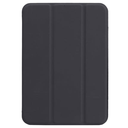 Horizontal Flip Ultra-thin Double-sided Clip Non-buckle Magnetic PU Tablet Leather Case With Three-folding Holder & Sleep / Wake-up Function, For iPad mini 2024 / mini 6