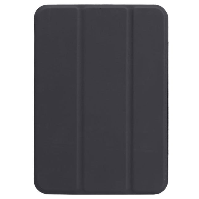 Horizontal Flip Ultra-thin Double-sided Clip Non-buckle Magnetic PU Tablet Leather Case With Three-folding Holder & Sleep / Wake-up Function, For iPad mini 2024 / mini 6