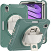 360 Degree Rotation PC + TPU Protective Case with Holder & Hand-strap, For iPad mini 6 / mini 2024