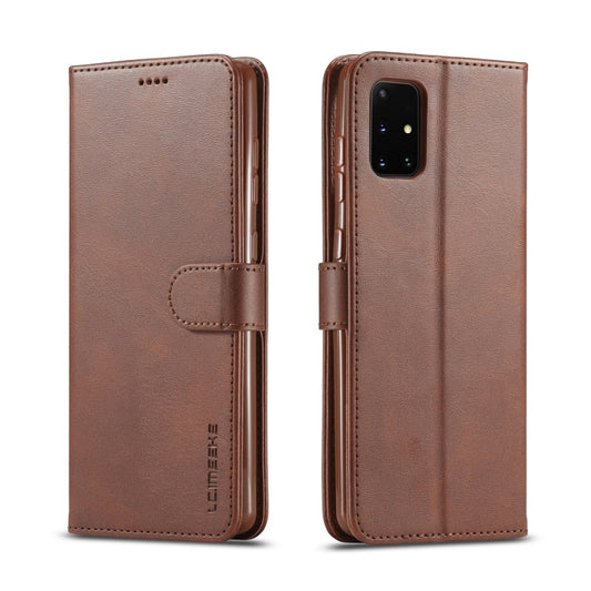 LC.IMEEKE Calf Texture Horizontal Flip Leather Case with Holder & Card Slots & Wallet, For Samsung Galaxy A03s 166mm