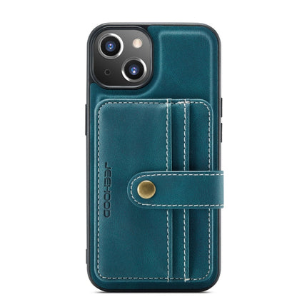 JEEHOOD Anti-theft Brush Magnetic PU + TPU Protective Case with Card Slot, For iPhone 13 mini, For iPhone 13, For iPhone 13 Pro, For iPhone 13 Pro Max