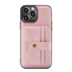 JEEHOOD Anti-theft Brush Magnetic PU + TPU Protective Case with Card Slot, For iPhone 13 mini, For iPhone 13, For iPhone 13 Pro, For iPhone 13 Pro Max
