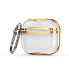 For AirPods 3 / Transparent + Gold