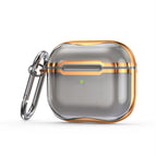 For AirPods 3 / Transparent Black + Gold