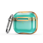 For AirPods 3 / Transparent Green + Gold