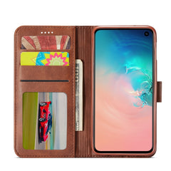 LC.IMEEKE Calf Texture Horizontal Flip Leather Case, with Holder & Card Slots & Wallet, For Galaxy S10e, For Galaxy A6 Plus (2018), For Galaxy M30, For Galaxy A70