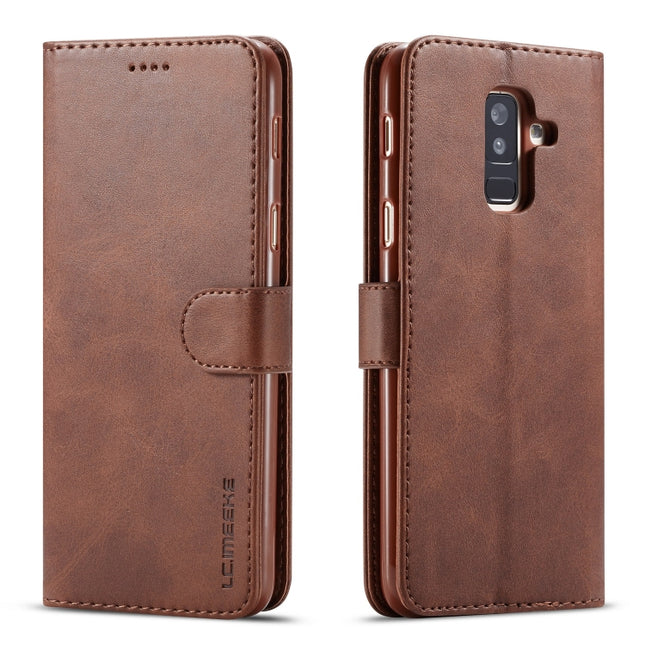 LC.IMEEKE Calf Texture Horizontal Flip Leather Case, with Holder & Card Slots & Wallet, For Galaxy A6 Plus (2018)
