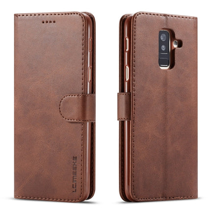 LC.IMEEKE Calf Texture Horizontal Flip Leather Case, with Holder & Card Slots & Wallet, For Galaxy A6 Plus (2018)