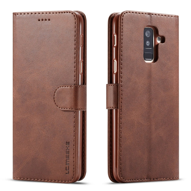 LC.IMEEKE Calf Texture Horizontal Flip Leather Case, with Holder & Card Slots & Wallet, For Galaxy A6 Plus (2018)
