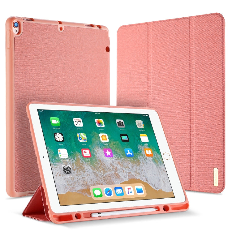 DUX DUCIS Domo Series Horizontal Flip Magnetic TPU + PU Leather Tablet Case with Three-folding Holder & Pen Slot, For iPad Pro 12.9 inch 2017