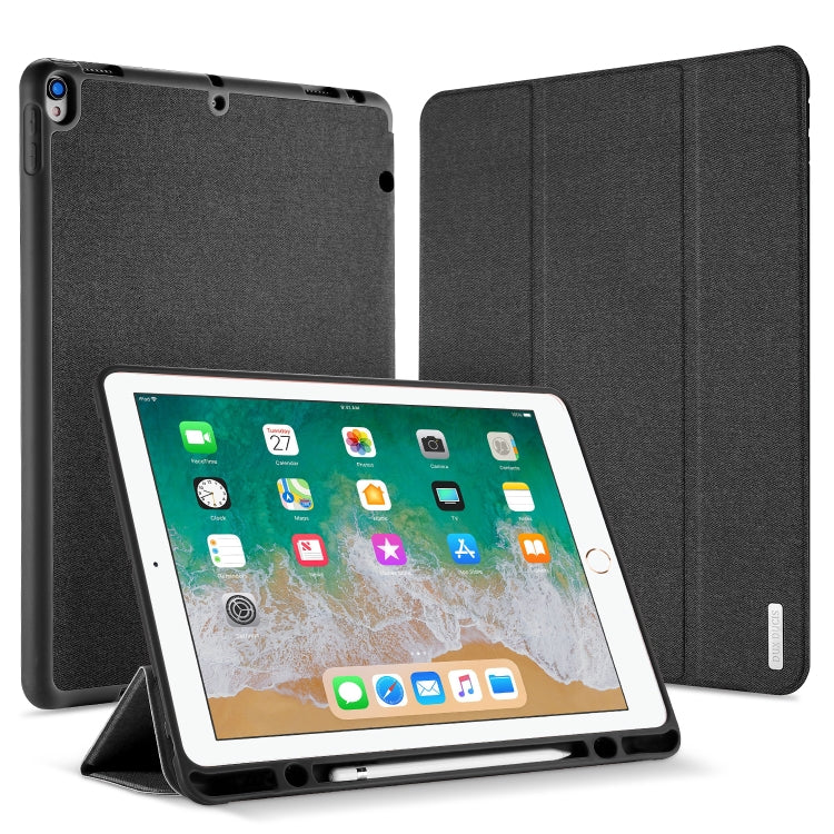 DUX DUCIS Domo Series Horizontal Flip Magnetic TPU + PU Leather Tablet Case with Three-folding Holder & Pen Slot, For iPad Pro 12.9 inch 2017