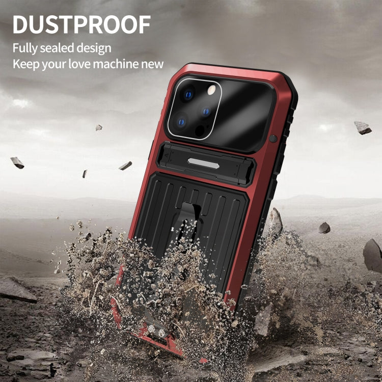 Armor Shockproof Splash-proof Dust-proof Phone Case with Holder, For iPhone 13, For iPhone 13 Pro, For iPhone 13 Pro Max, For iPhone 12, For iPhone 12 Pro, For iPhone 12 Pro Max