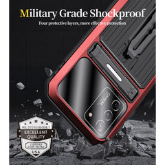 Armor Shockproof Splash-proof Dust-proof Phone Case with Holder, For Samsung Galaxy S21 5G, For Samsung Galaxy S21+ 5G, For Samsung Galaxy S21 Ultra 5G, For Samsung Galaxy S21 FE