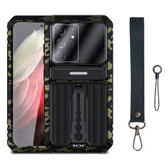 Armor Shockproof Splash-proof Dust-proof Phone Case with Holder, For Samsung Galaxy S21 5G, For Samsung Galaxy S21+ 5G, For Samsung Galaxy S21 Ultra 5G, For Samsung Galaxy S21 FE