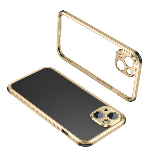 Four Corners Shockproof Metal Frame Phone Case, For iPhone 13 mini, For iPhone 13, For iPhone 13 Pro, For iPhone 13 Pro Max