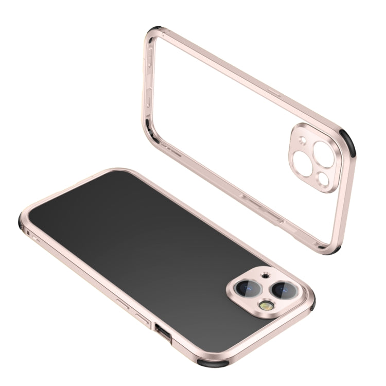 Four Corners Shockproof Metal Frame Phone Case, For iPhone 13 mini, For iPhone 13, For iPhone 13 Pro, For iPhone 13 Pro Max