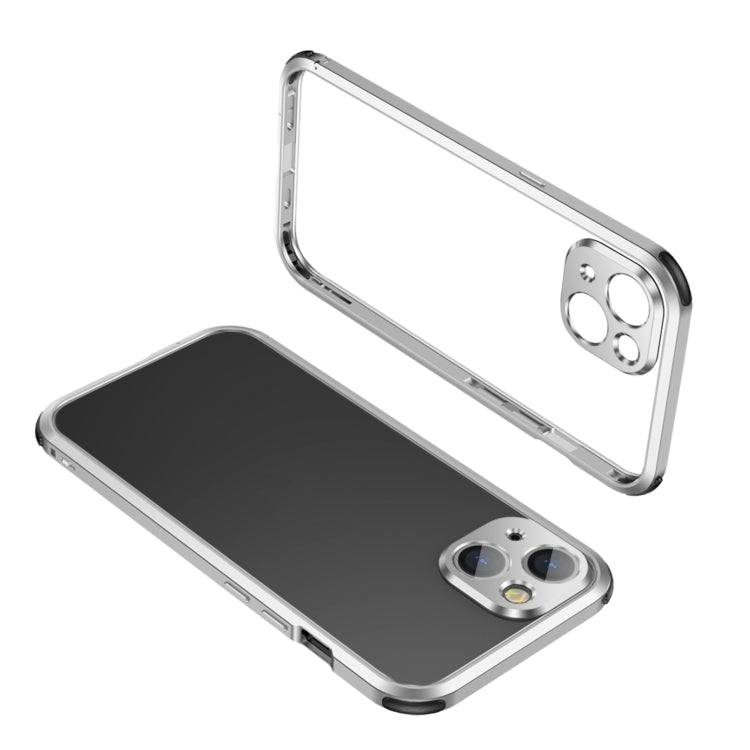 Four Corners Shockproof Metal Frame Phone Case, For iPhone 13 mini, For iPhone 13, For iPhone 13 Pro, For iPhone 13 Pro Max