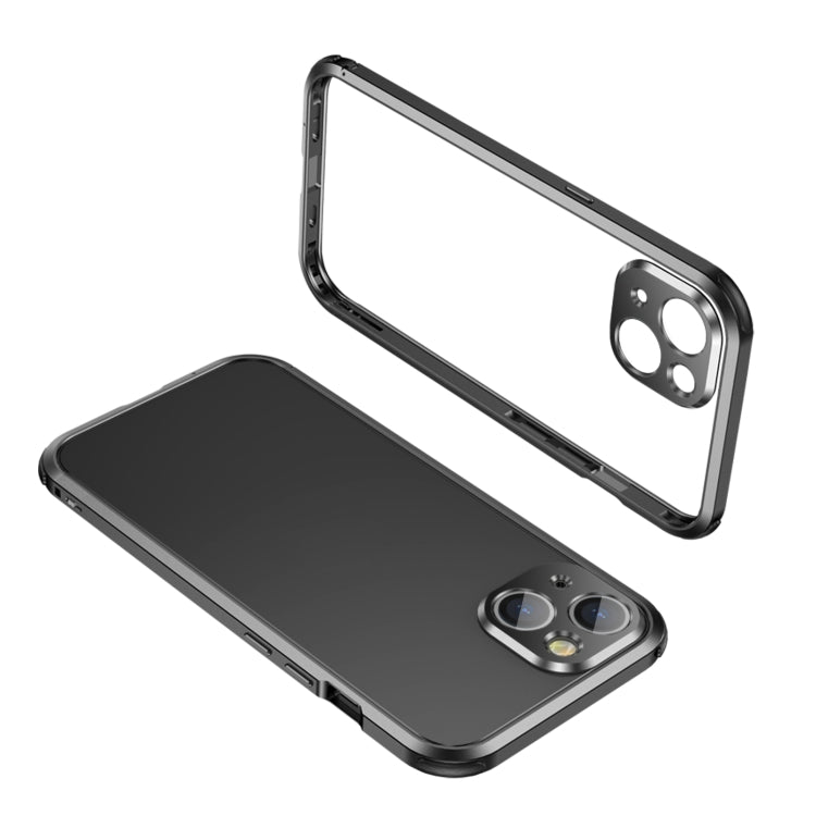 Four Corners Shockproof Metal Frame Phone Case, For iPhone 13 mini, For iPhone 13, For iPhone 13 Pro, For iPhone 13 Pro Max